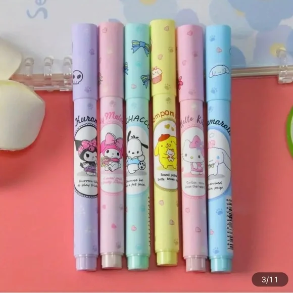 New 6 pc Sanrio Characters Highlighter set - Picture 9 of 11